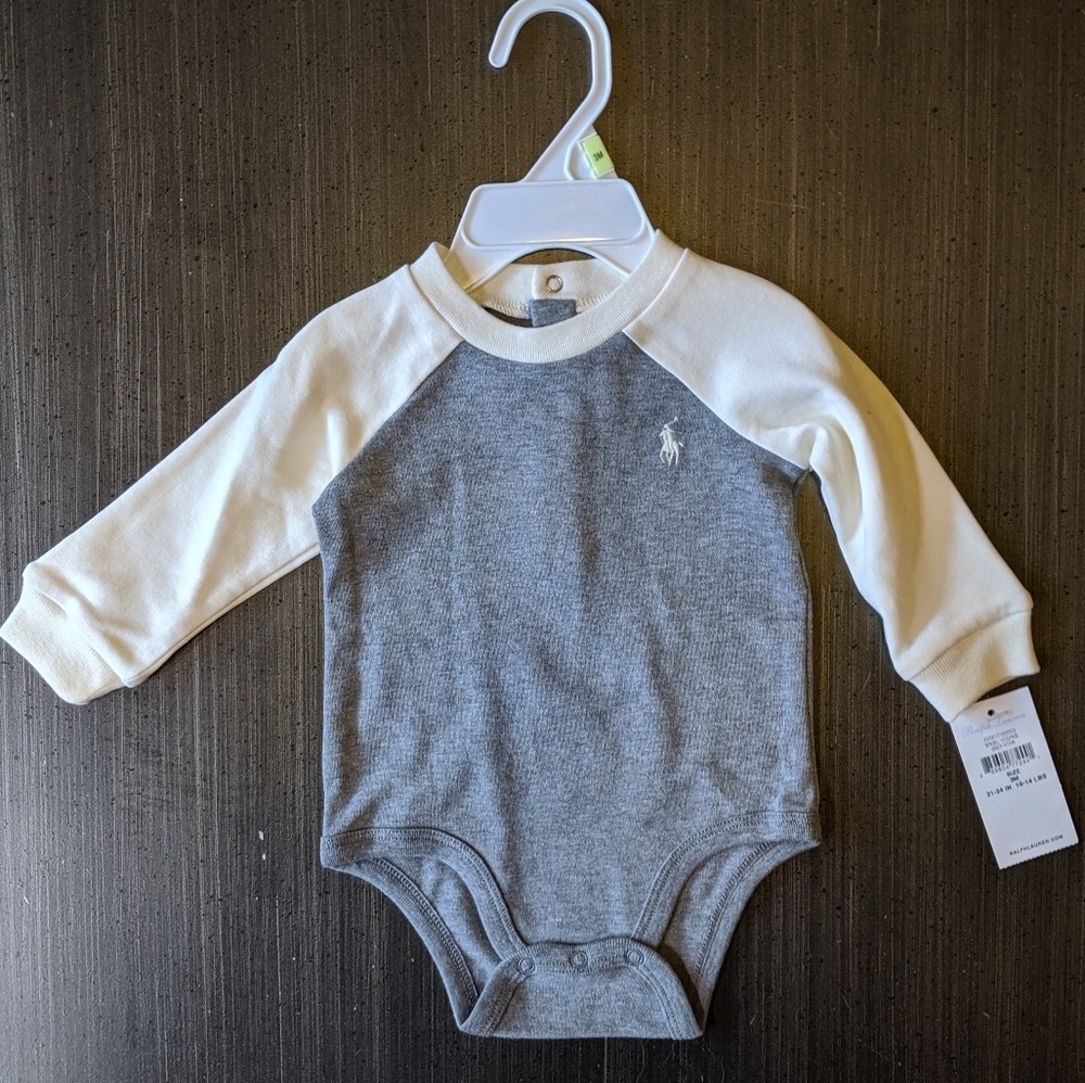 NWT Ralph Lauren long sleeve onesie
